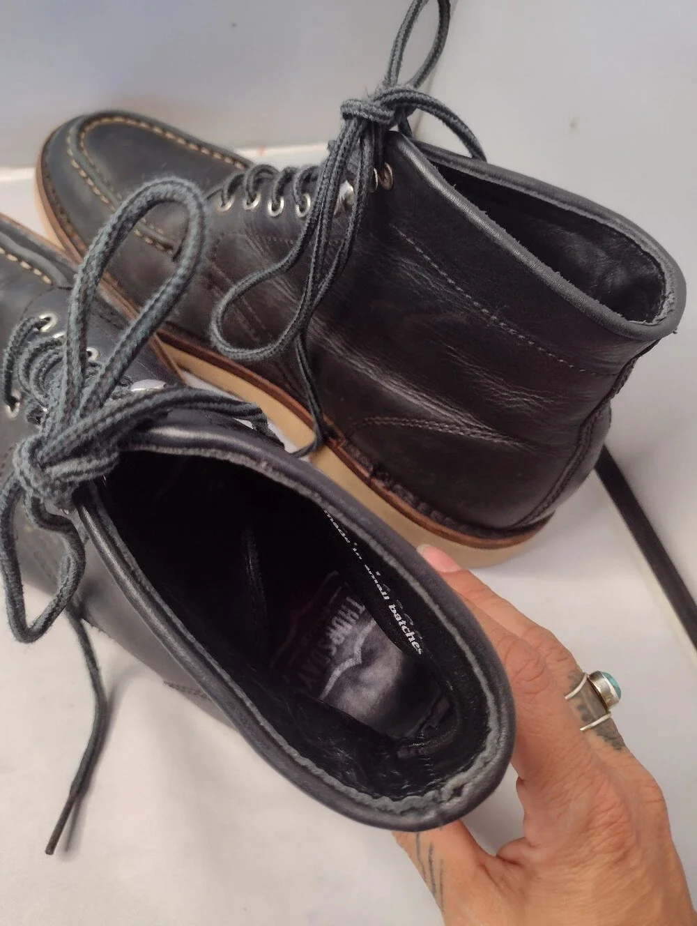 Thursday Boot Company Diplomat Boots Leather Lace Up Mens 9.5 A15